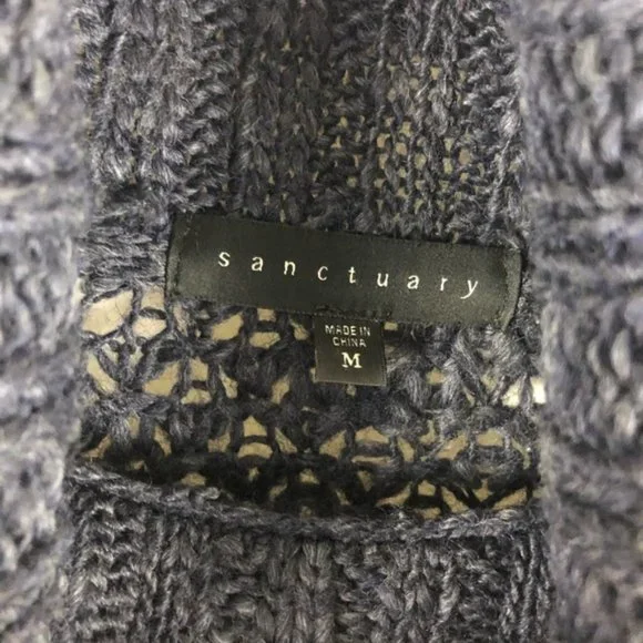 Navy Blue Open Weave Sweater from Sanctuary - Picture 2 of 8